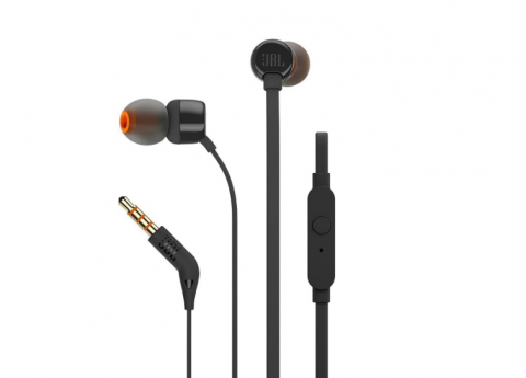 Ausinės - laisvų rankų įranga JBL Tune 110 juodos (kištukas 3.5mm)